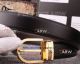 Perfect Replica Montblanc Gold Buckle All Black Leather Belt (5)_th.jpg